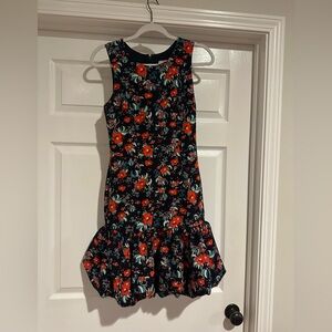 Chelsea28 Floral Print Dress with Ruffle Detail